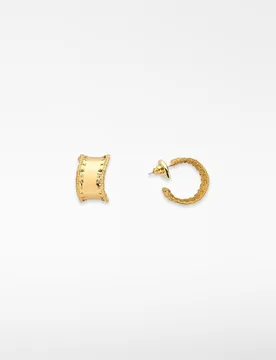 Aros anchos con relieve - Adolfo Dominguez - FashionsVida