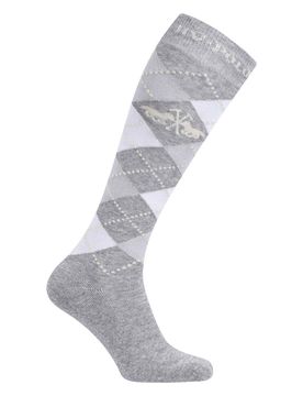 Socken ARGYLE grey melange-optical white 35-38