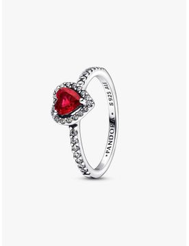Anello Cuore in Rilievo Rosso 198421C02