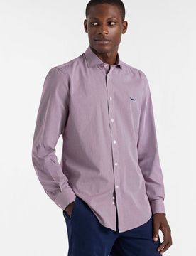 Harmont&blaine camicia uomo rosso chiaro