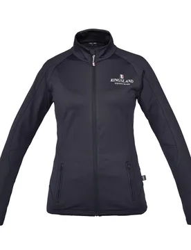 Damen Fleecejacke Classic, navy L - Kingsland - FashionsVida