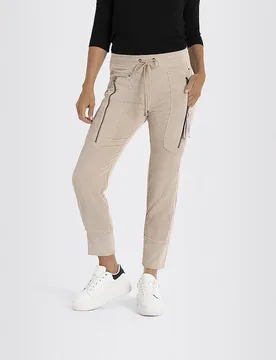 Pantalon Jogging Fit FUTURE 7/8 beige 42 - Mac - FashionsVida