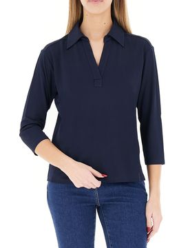Blusa maniche lunghe BLU SCURO M
