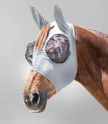 Fliegenmaske PUCK, silbergrau Shetty