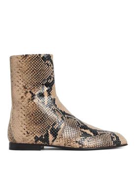 Colt' snake leather ankle boots