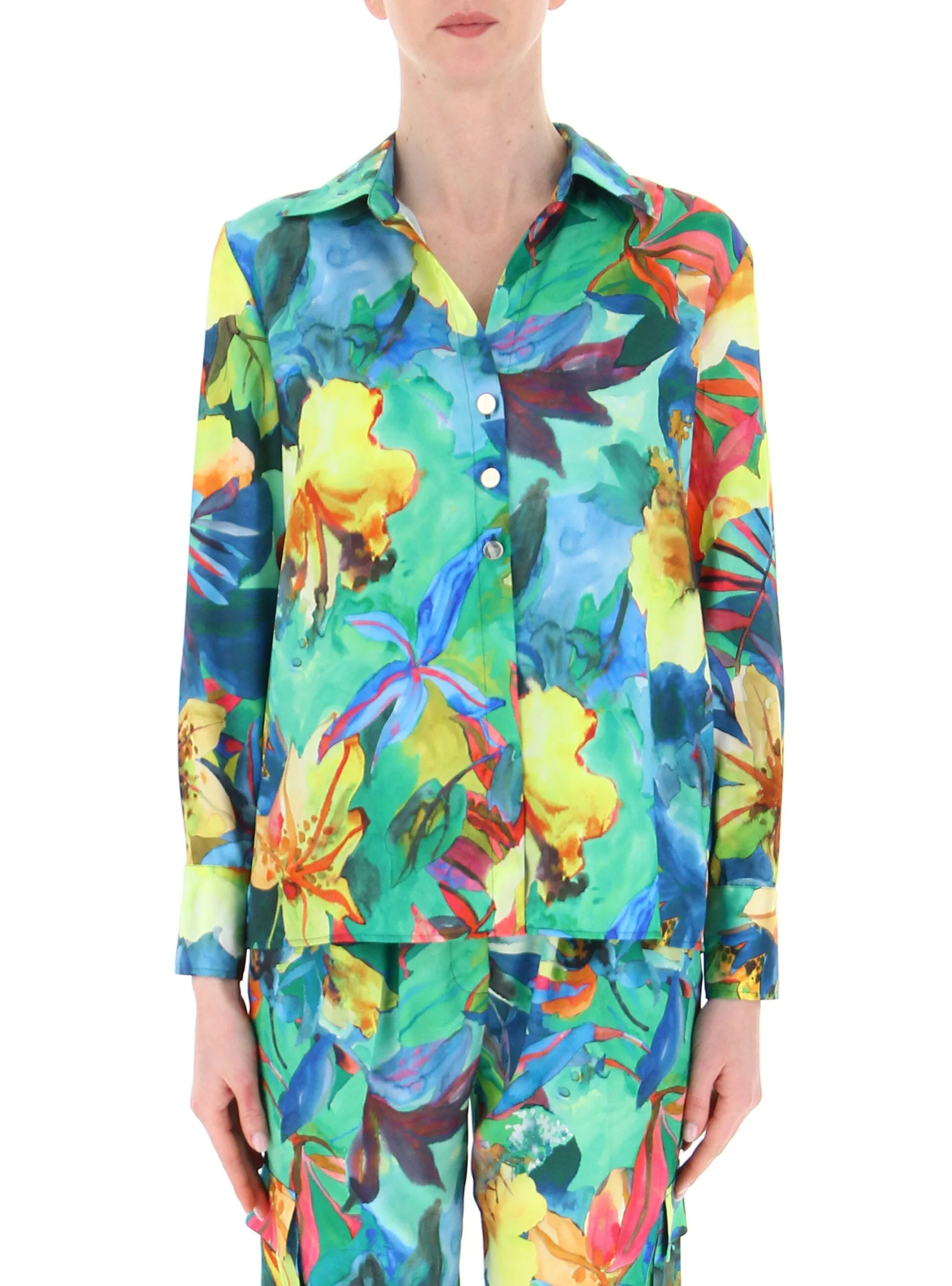 LIU JO Blusa in raso MULTICOLOR 40 - Liu jo - FashionsVida