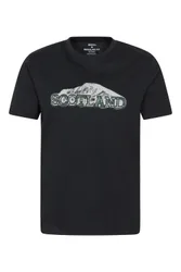 Scotland Mens Short Sleeved T-Shirt - Black