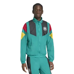 Germany Men Track Tops - Green - Size L - Nylon - Green - Size: Large