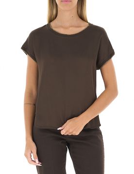 KOCCA Blusa in satin MARRONE XL