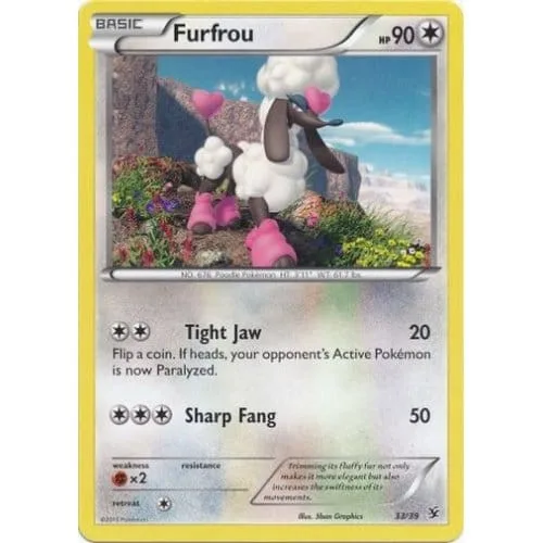 Pokemon Kalos Starter Kit 33/39 Furfrou (Pink Fur) - Pokémon - FashionsVida