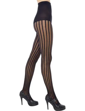 Strumpfhose Streifen schwarz - RUBIES NL - FashionsVida