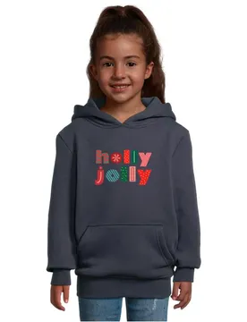 Felpa Con Cappuccio Christmas Hol Jol Mood Navy 146-152 cm