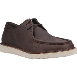 Otis Leather Mens Brown Lace-Up Shoes - Size Uk 12