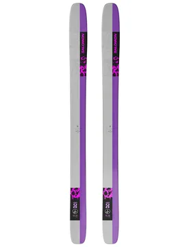 Skis freeride - Qst X Black/Shocking Pink/Lunar Rock 2026 - Taille 192 cm - Violet - Salomon - FashionsVida