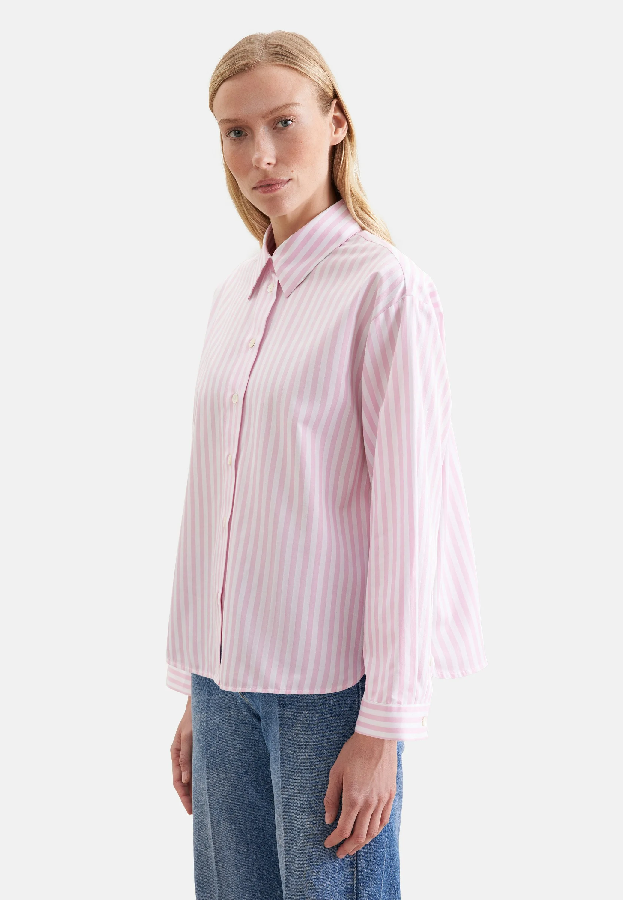 Oversized Hemdbluse Boxy Rosa/Pink 42 - Seidensticker - FashionsVida
