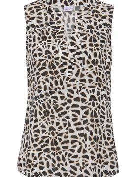 LASCANA Blusa crema / negro