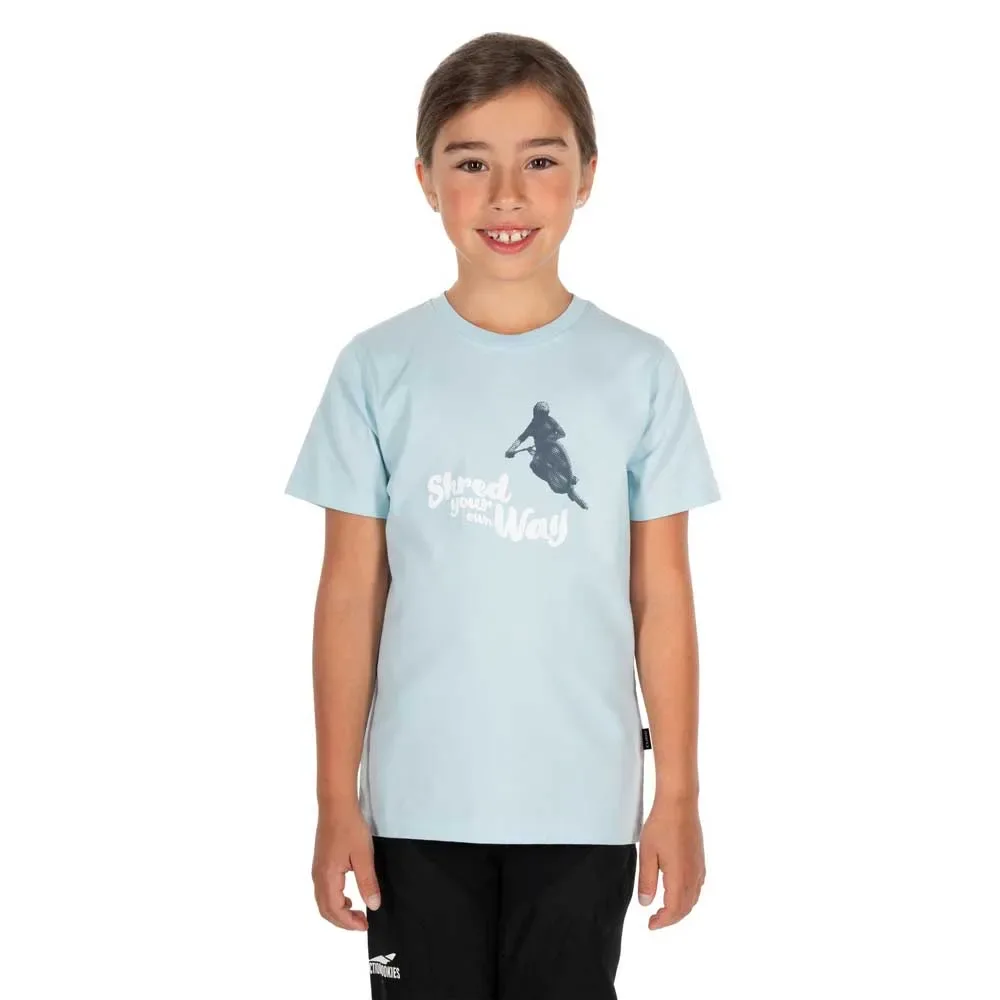 Maglietta A Maniche Corte Shred Blue - CUBE - FashionsVida