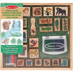 Melissa & Doug - Set de Sellos Madera Hadas 26 piezas Melissa & Doug