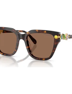 Occhiali da sole, Forma quadrata, Marroni OS - Swarovski - FashionsVida