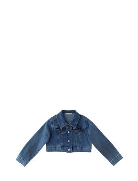 Giacca jeans cropped BABY BLU 4A