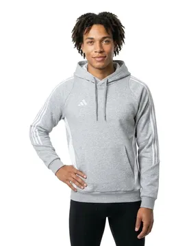 Sweat à Capuche Tiro24 Medium Grey Heather / White M