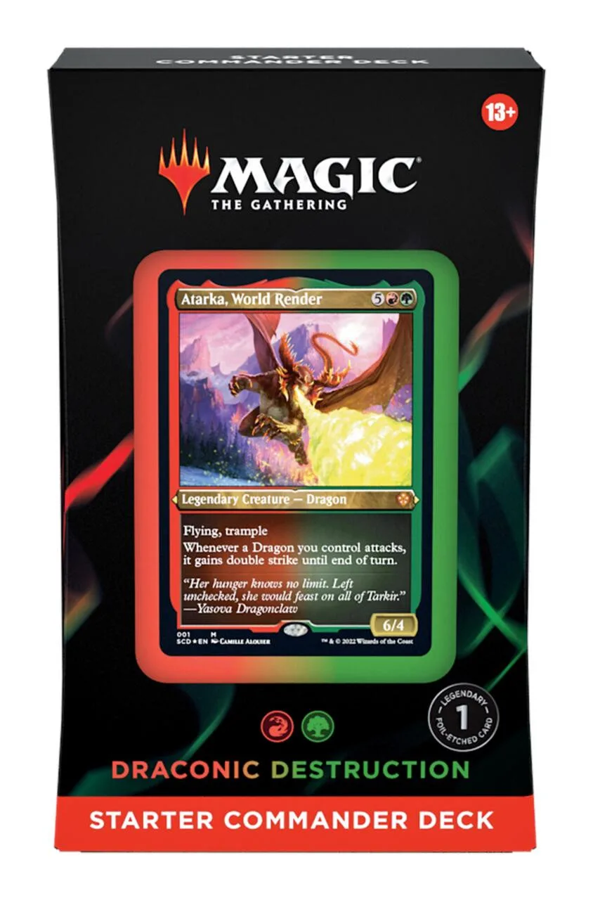 Starter Commander Deck 2022 - Draconic Destruction Starter Commander Decks - Magic: The Gathering - FashionsVida