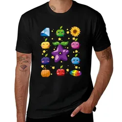 Stardew Cute Junimos Valley T-Shirt Work Utility Short Sleeve Shirt