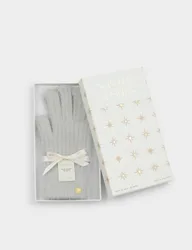 Knitted Gloves Grey female