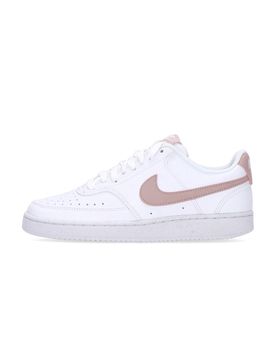 Scarpa Bassa Donna W Court Vision Low Next Nature White/pink Oxford