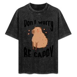 Don't worry be cappy T-Shirt Big and Tall Solid Color T-Shirt