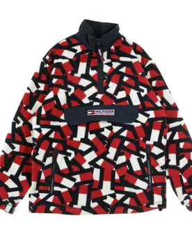 Giubbotto Pile Infilabile Uomo Sport Tech Polar Camo Aop/estate Blue - Tommy hilfiger - FashionsVida