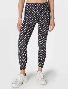 Side Stripe High Waisted 7/8 Leggings Black Mix female - Sweaty betty - FashionsVida