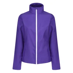 Standout Womens/ladies Ablaze Printable Soft Shell Jacket (Purple/black) - Multicolour - Size 16 Uk