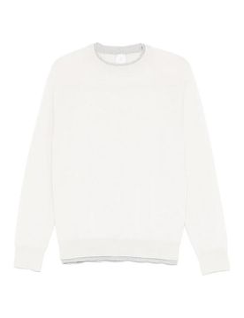 Maglione Girocollo Sabbia E Grigio LT