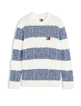 Tommy Jeans Pullover bianco XL - Tommy Jeans - FashionsVida