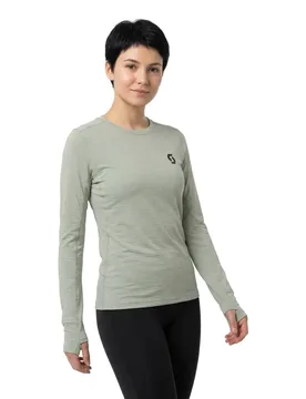 Maglietta A Maniche Lunghe Endurance Warm Spray Grey M - Scott - FashionsVida