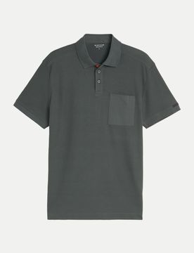 Regular-Fit Poloshirt Grau 3XL