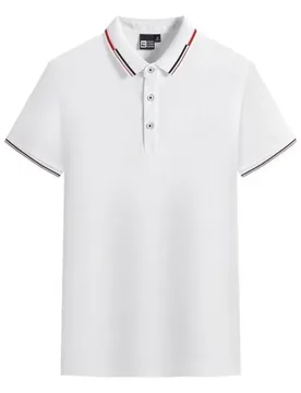 Solid Color Short-Sleeve Polo Shirts with Three-Color Binding, Unisex, Logo-Free Basic Style for Young Adults, Versatile for Com - Aliexpress - FashionsVida