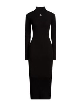 Courrèges Vestido largo Mujer Negro M,S Mujer