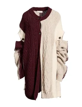 Strickjacke Damen Bordeaux S Damen - ATOMOFACTORY - FashionsVida
