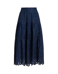 Falda larga Mujer Azul marino 36 Mujer