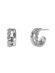 Boucles d'oreilles GRACE Small steel argent