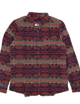 Camicia Manica Lunga Uomo Vintachi Shirt Navy/orange