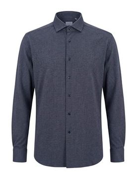 XACUS Hemd Herren Grau 42 Herren