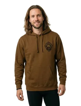 Sweat à Capuche Bonehead Flame Brown M - Creature - FashionsVida