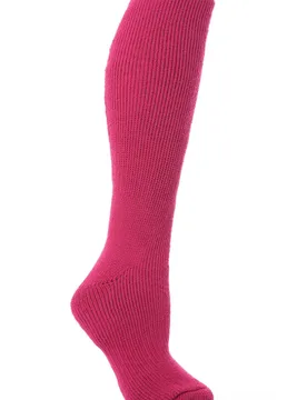 Pair Raspberry Long Thermal Socks Ladies 4-8 Ladies - - Pink - Size: Small - Heat Holders - FashionsVida