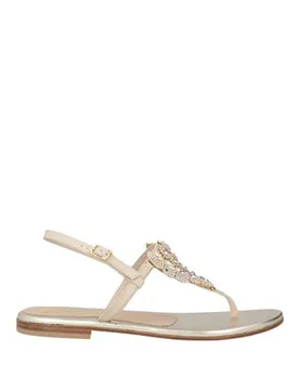 Sandalias de dedo Mujer Beige 35,42 Mujer - Moda Positano - FashionsVida