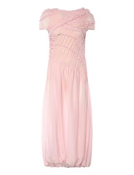 Vestito midi in mussola di seta