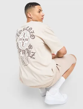 Insignia T-Shirt - Herren, Beige - male - Size: L - Lorenzo - FashionsVida