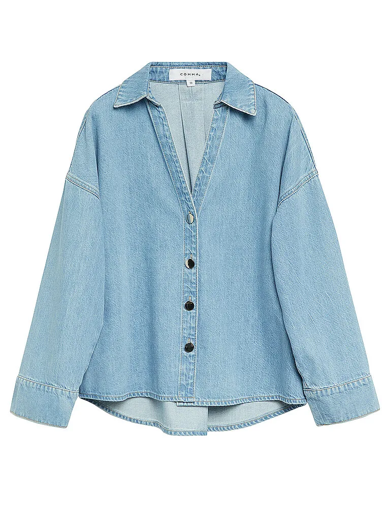 COMMA Jeansbluse blau 38 damen - Comma - FashionsVida